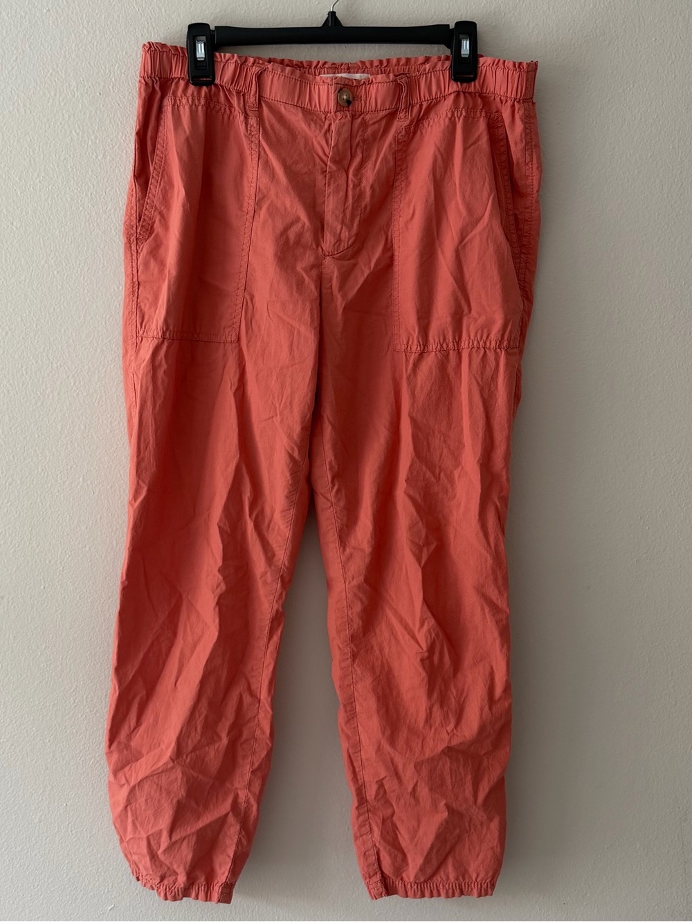 LOFT Lightweight Coral Jogger Pants